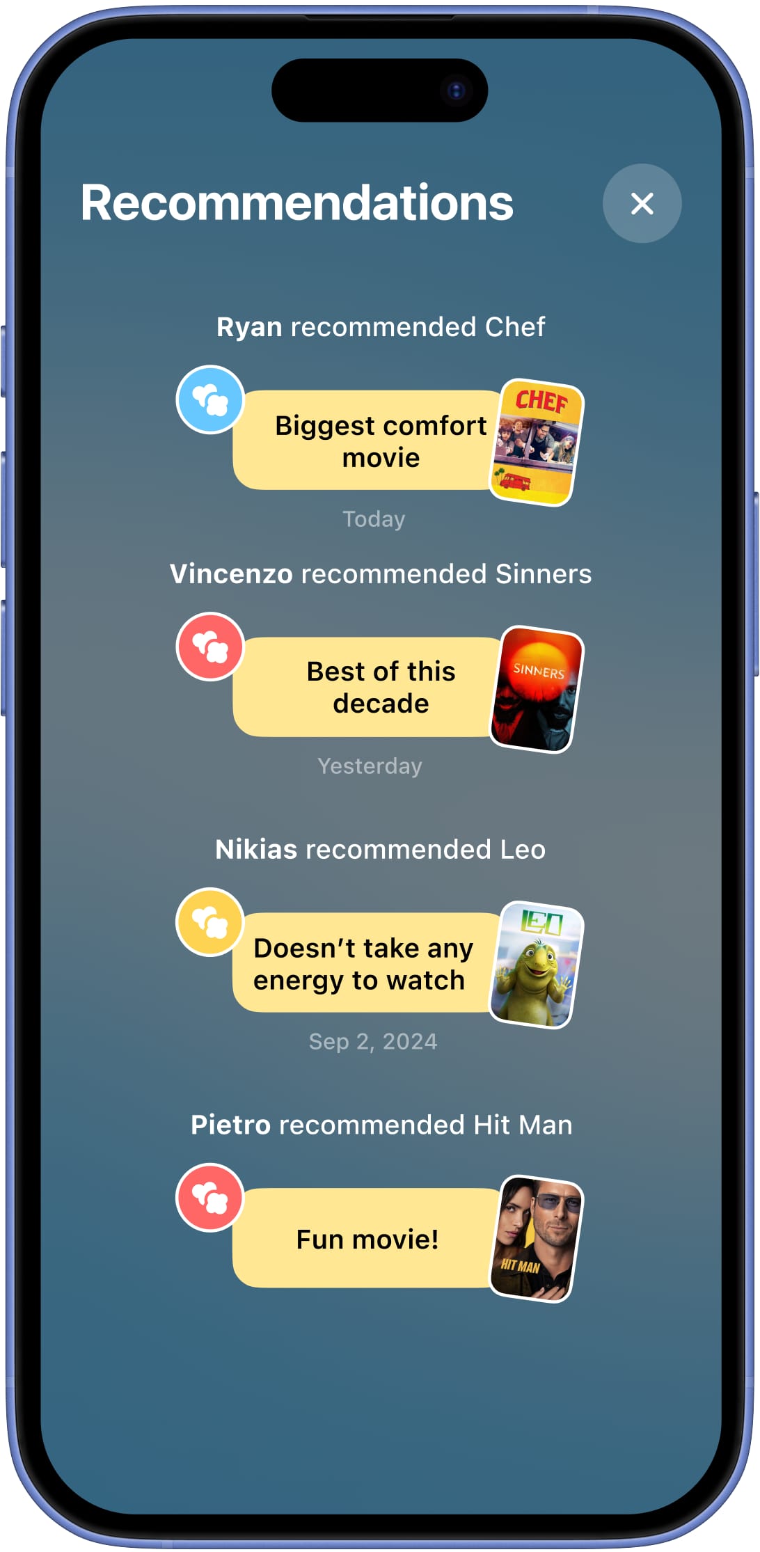imagen de un iPhone en la pantalla de Recomendaciones de Kernel