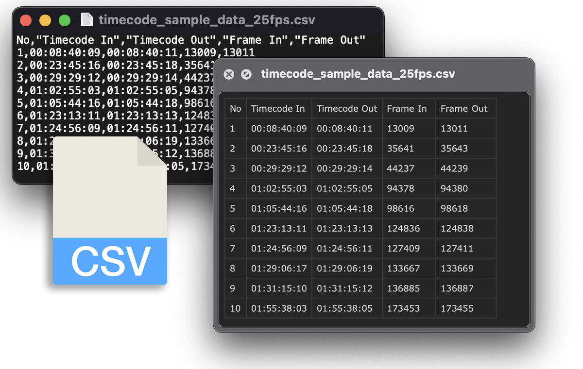 タイムコードコンバーター