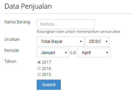 PHP FORM III: Menampilkan Data MySQL Dengan PHP dan Form HTML | Jagowebdev