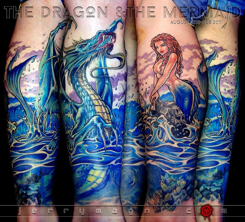 Il Drago E La Sirena – Jerry Magni - Tatuatore Bergamo 750_x_827_jpg