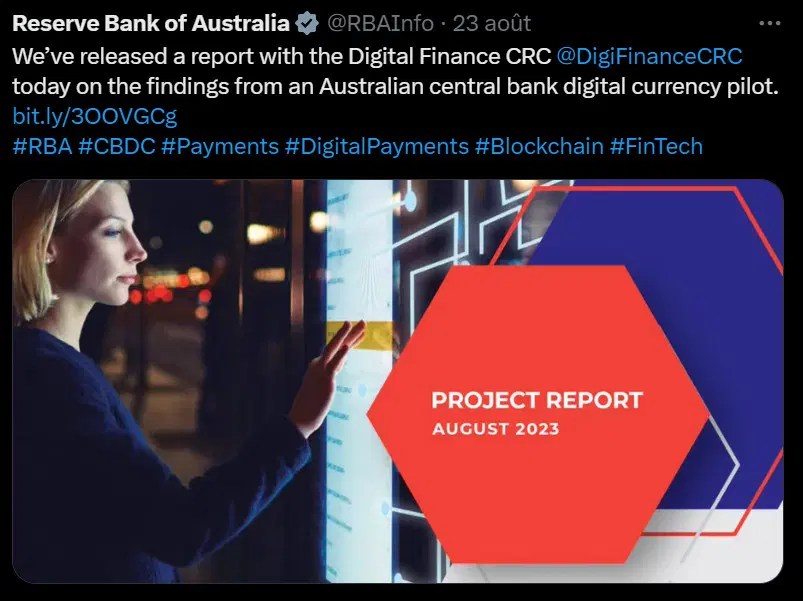 L&rsquo;Australie se démarque avec sa monnaie numérique de banque centrale (MNBC)