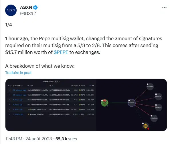 Agitation chez Pepe the Frog : une mystérieuse transfert inquiète la communauté