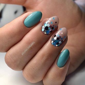 нарисованный макет ногтей