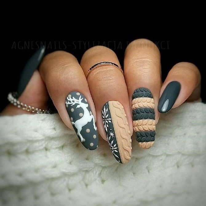 нарисованный макет ногтей