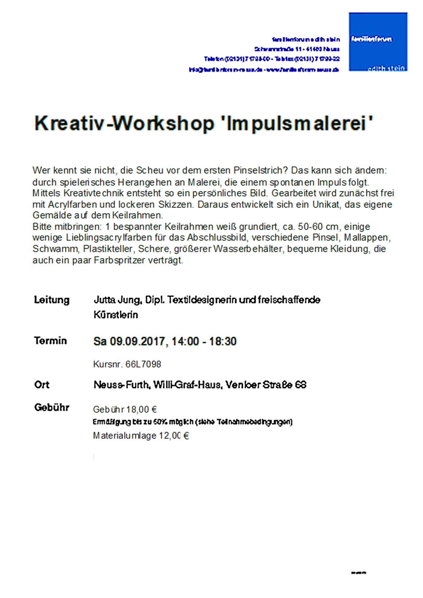 Jutta Jungs Kunstkurse Beim Edith Stein Haus Neuss Jutta Jung Welten Malerei Zeichnung Figurativ Expressiv