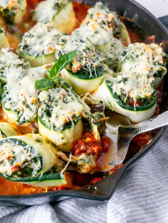 Zucchini Lasagna Rolls