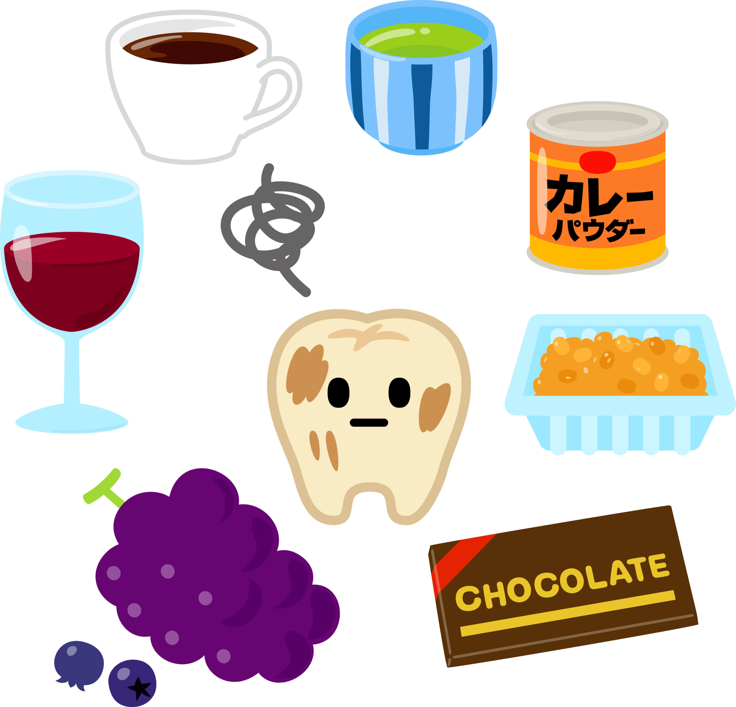 歯の茶色い着色汚れの原因はなに？消すための対処方法を伝授！｜海岸歯科室｜千葉県美浜区の歯医者