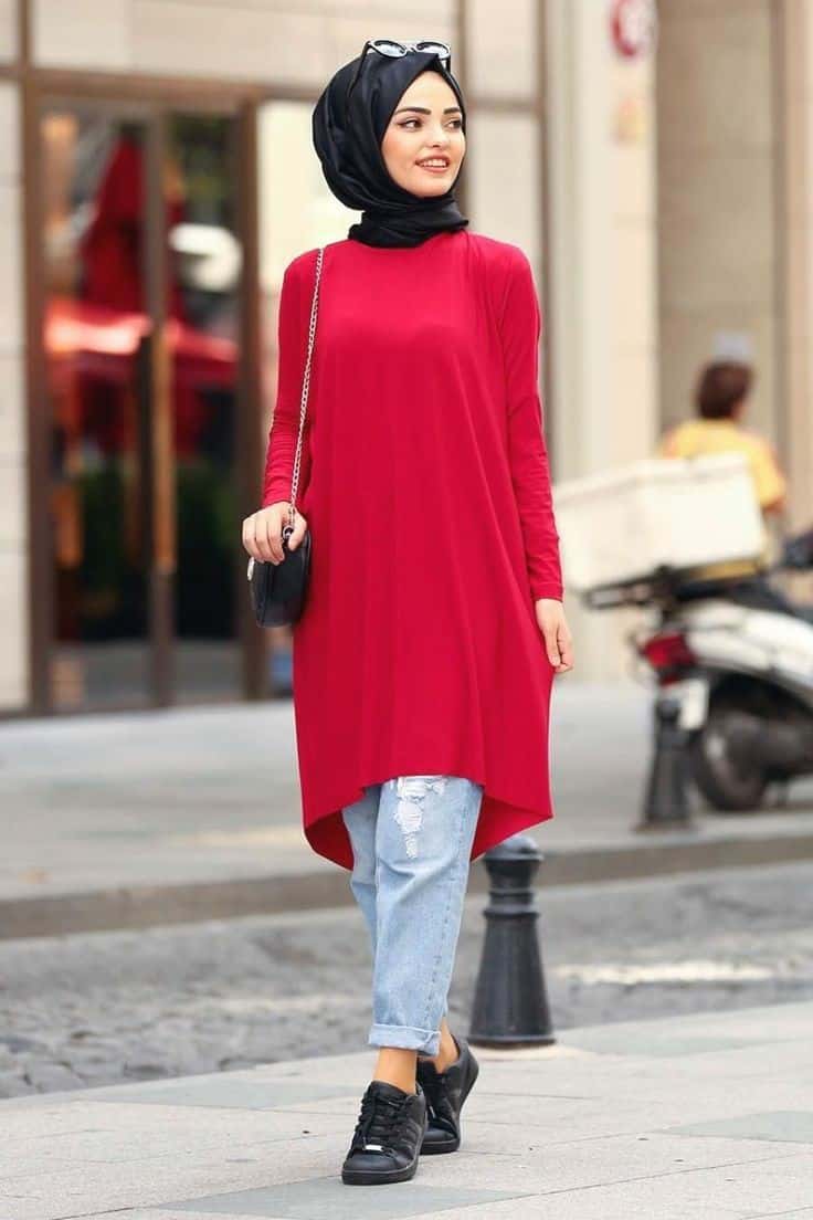 10 Warna Hijab yang Cocok untuk Baju Merah yang Standout