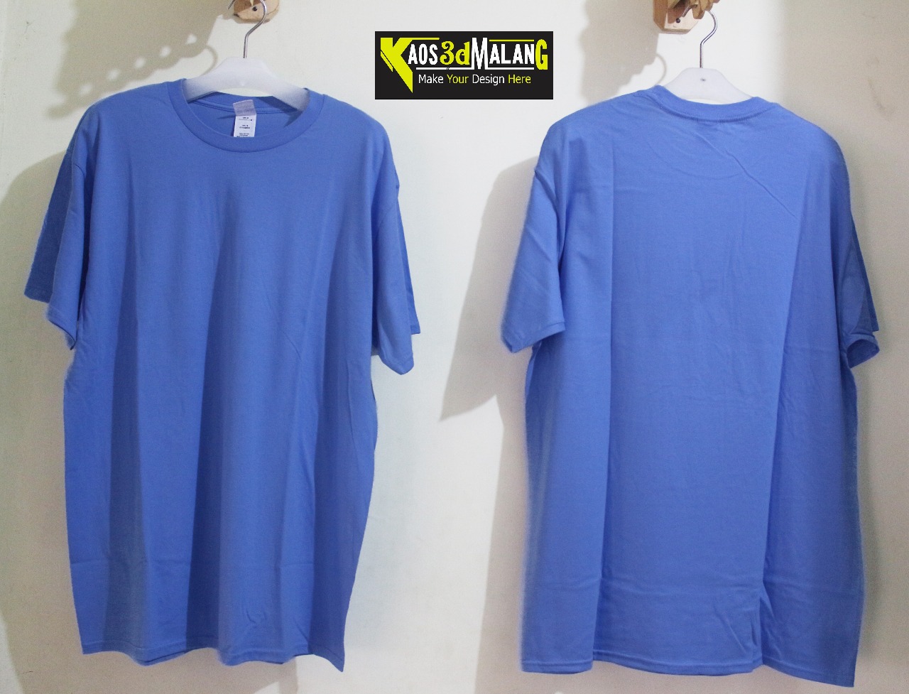42+ Info Baru Kaos Polos Warna Biru Muda Depan Belakang