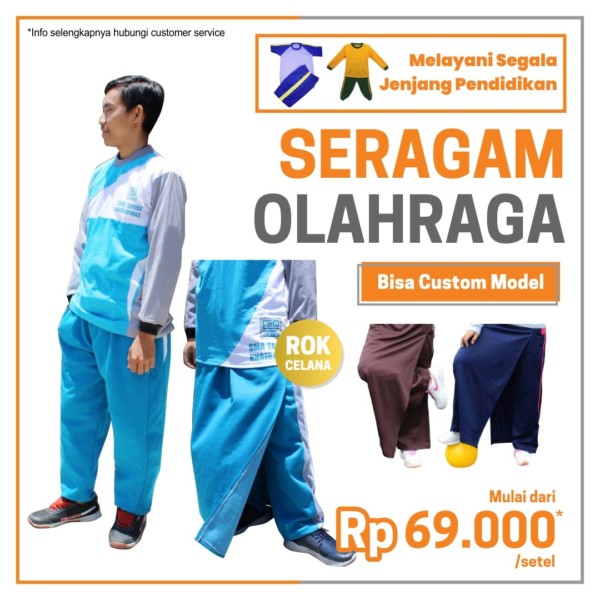 KAOS OLAHRAGA BISA CUSTOM! ADA ROK CELANA JUGA - PT Kualita Media Tama -  Jual Meja Kursi Sekolah - PT Kualita Media Tama – Jual Meja Kursi Sekolah