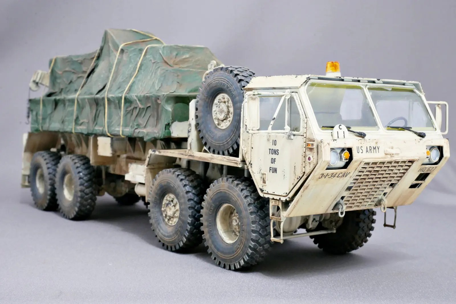 アメリカ軍 M-977 HEMTT 軍用トラック イタレリ 1/35 プラモデル製作