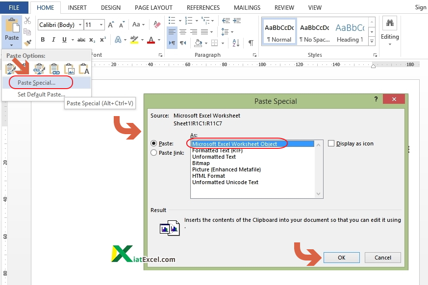 Cara Copy Tabel Excel ke Word dengan Rapih - KiatExcel.com