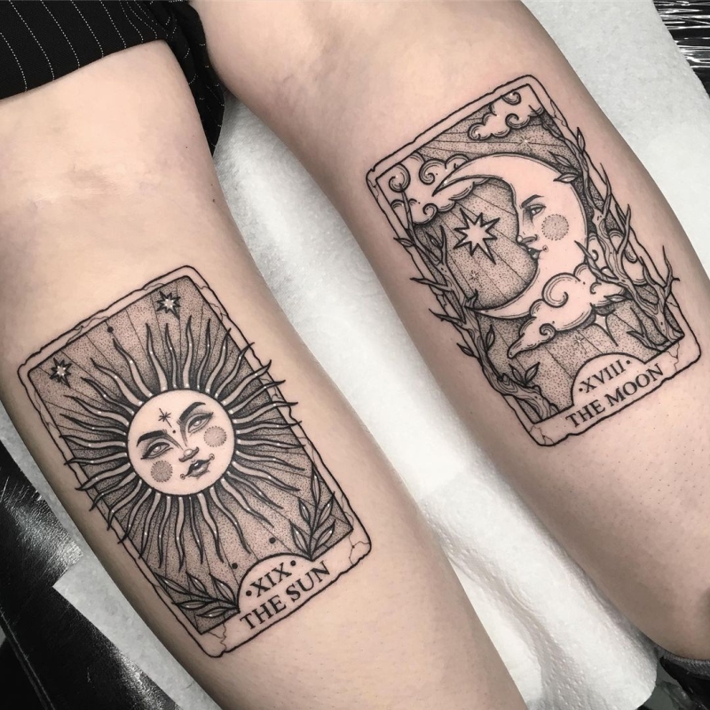 50 Meaningful And Beautiful Sun And Moon Tattoos - Kickass Things 800_x_800_jpg