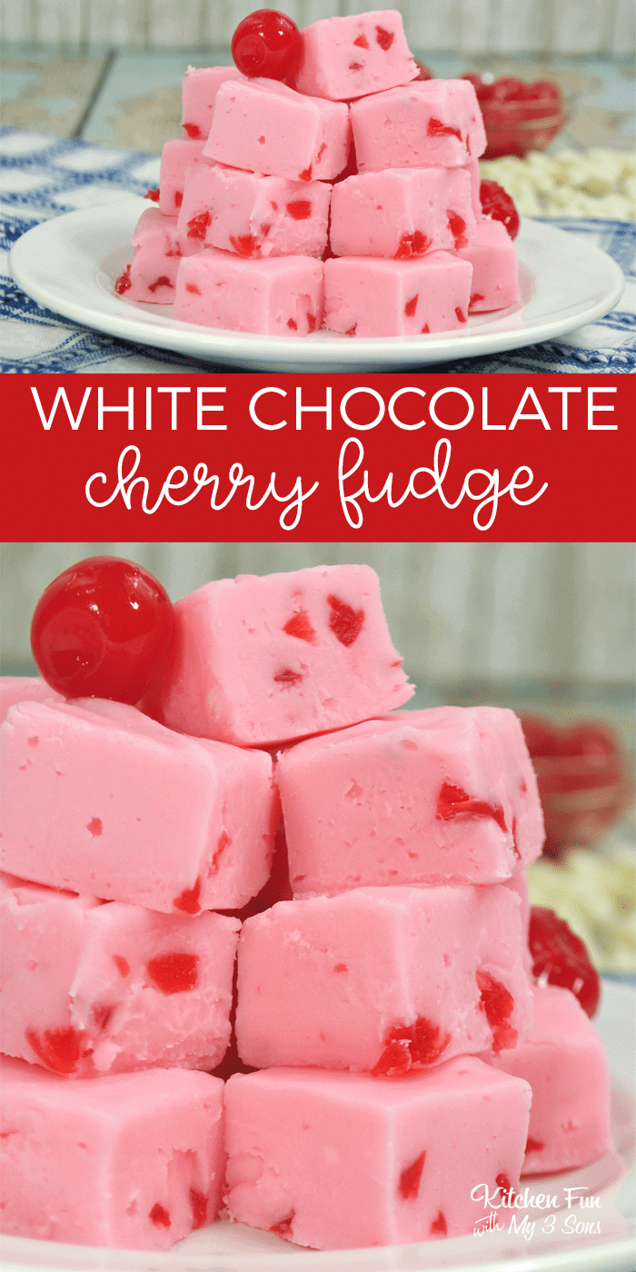 White Chocolate Cherry Fudge Kitchen Fun With My 3 Sons