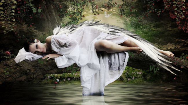 картинки с нарисованными ангелами