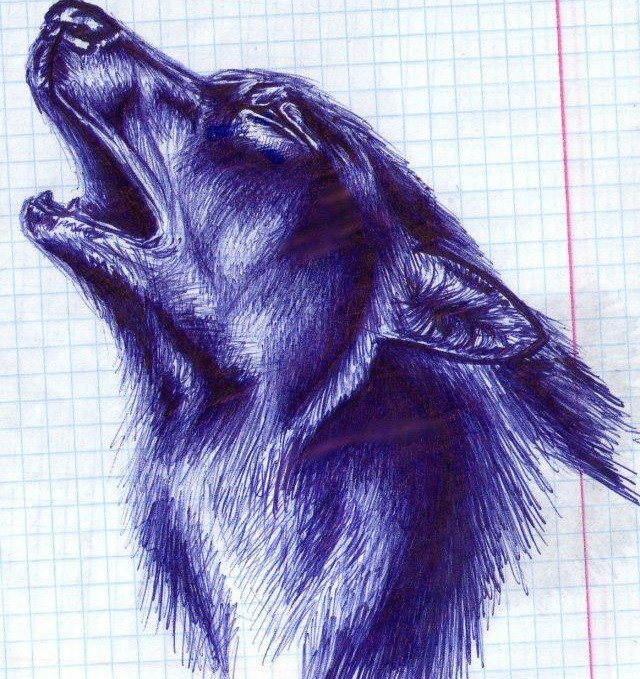 срисовывать ручкой