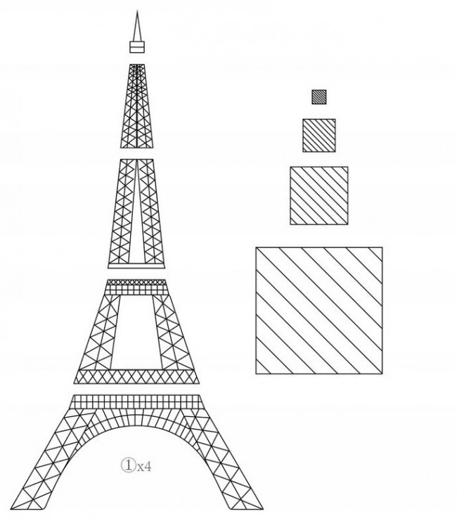 картинка эйфелевой башни нарисованная