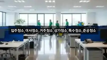 경기 오전동 상가청소 간편 조회 4곳