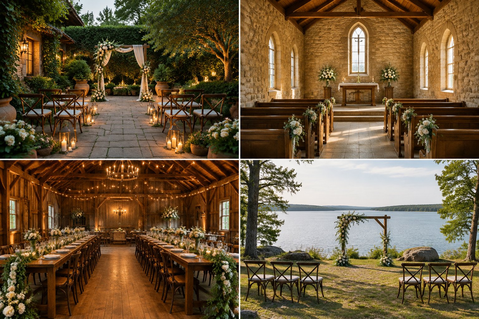 Intimate Wedding Venues Quad: Small-Guest Picks