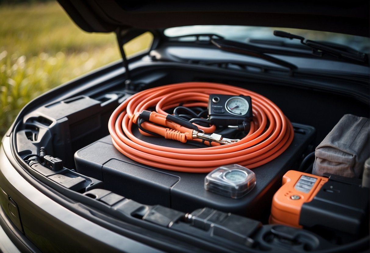 Emergency Car Kit with Jumper Cables: Essential Items for Roadside Troubleshooting