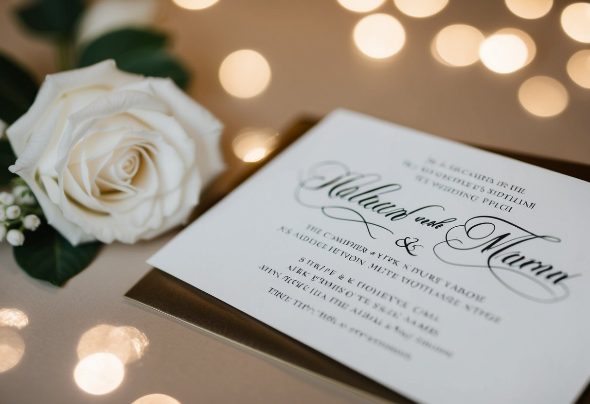 Whose Last Name Goes First on Wedding Invites? A Simple Guide for Couples
