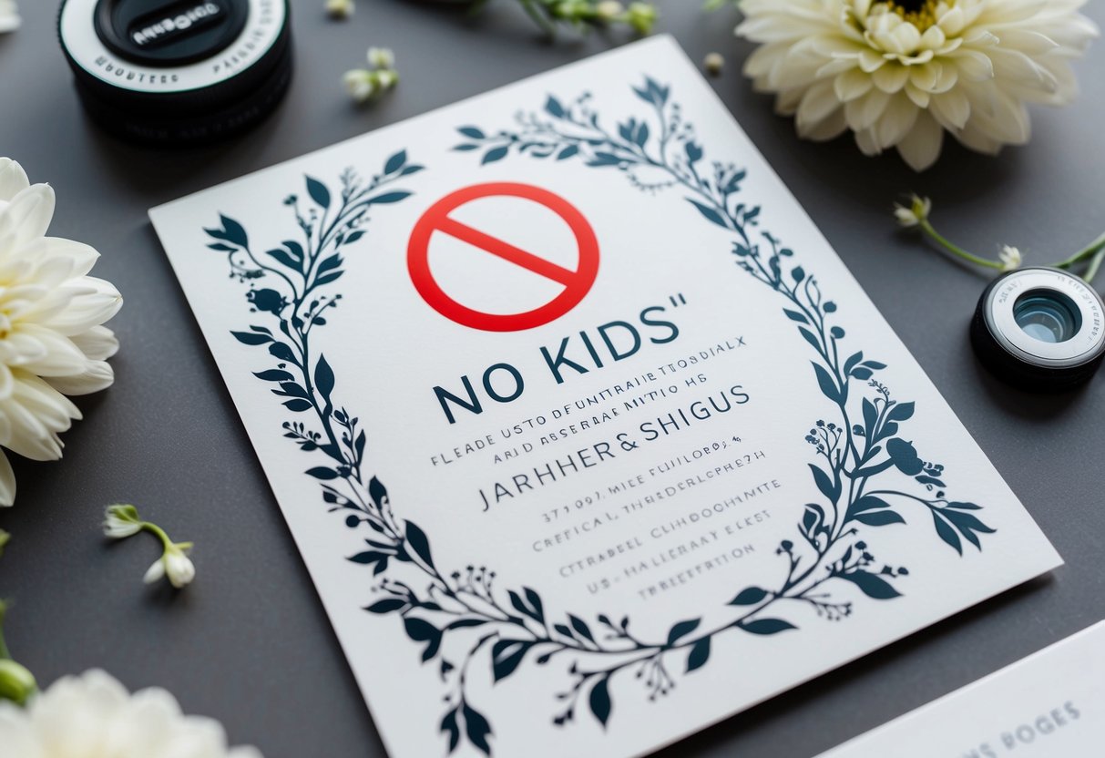 Is It Rude to Put No Kids on Wedding Invite? Etiquette Tips for Your Special Day