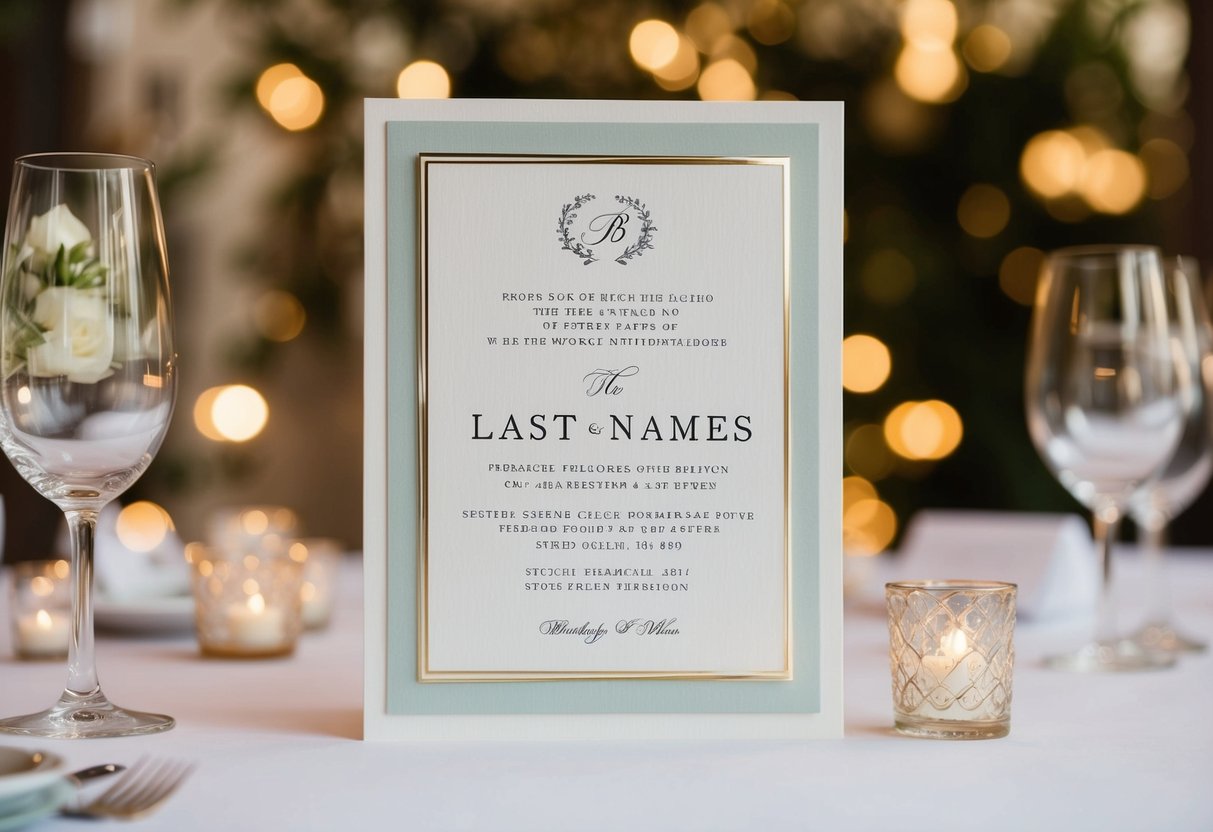Do You Put Both Last Names on Wedding Invitations? A Guide to Modern Etiquette