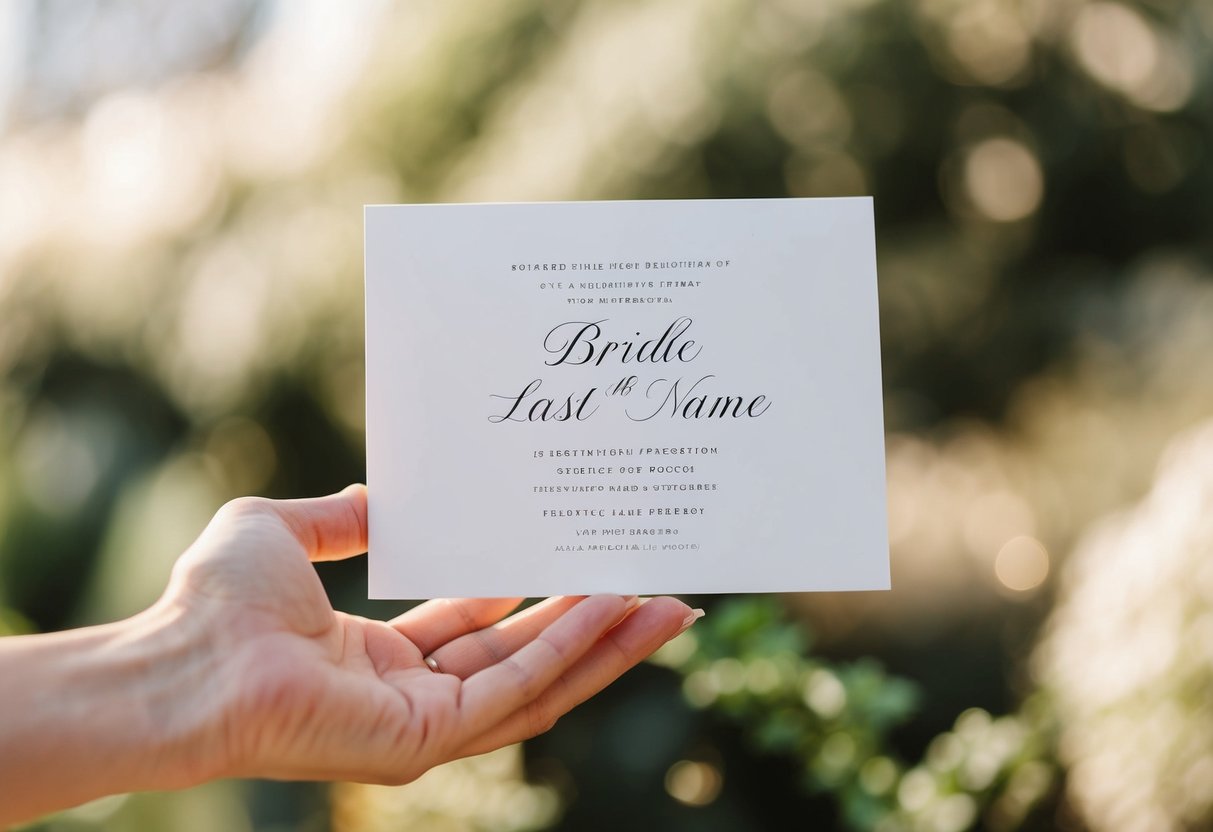 Does the Bride Put Her Last Name on the Wedding Invitation? Understanding Traditional Practices and Modern Trends