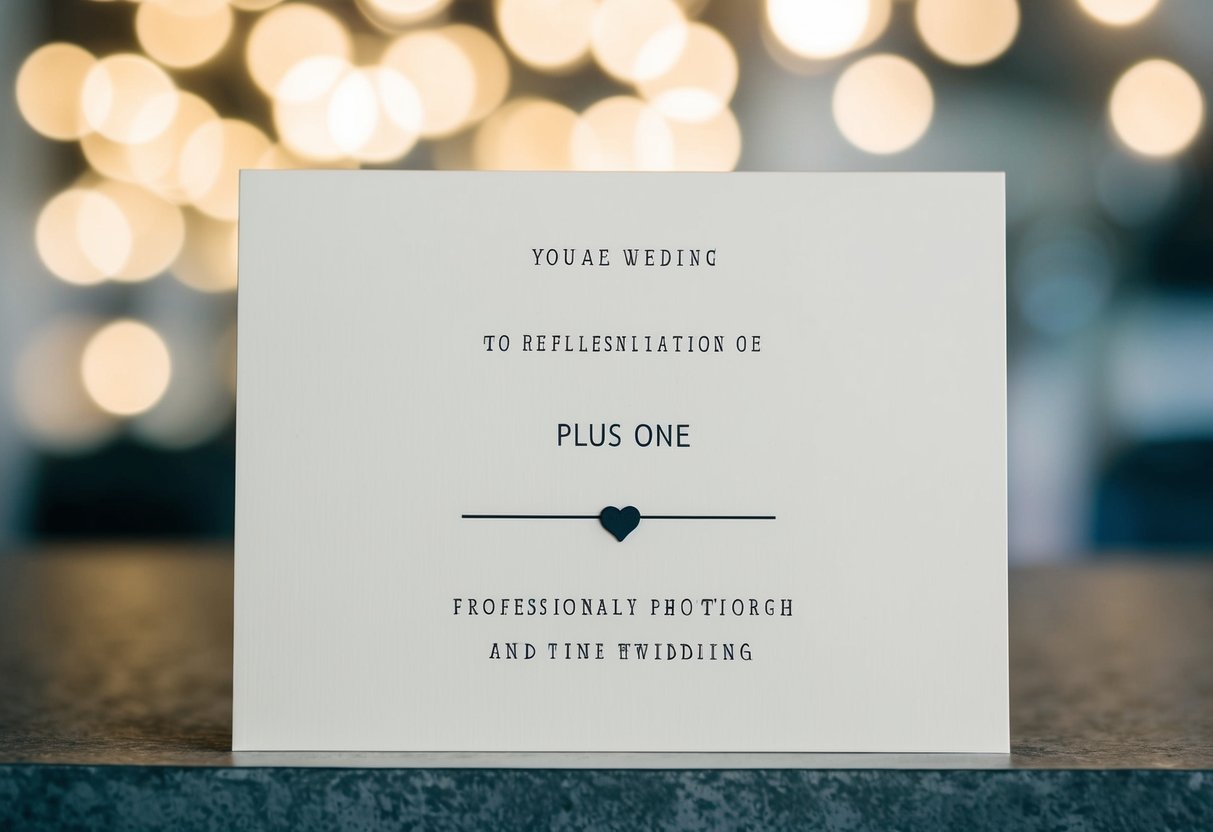 How Do You Tell Wedding Guests No Plus One? Simple Tips for a Polite Approach