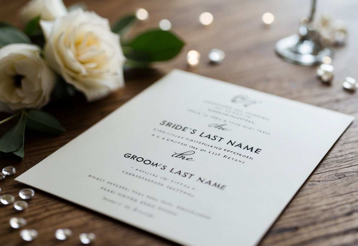Does the Bride’s Last Name Go First? Understanding Name Customs in Weddings