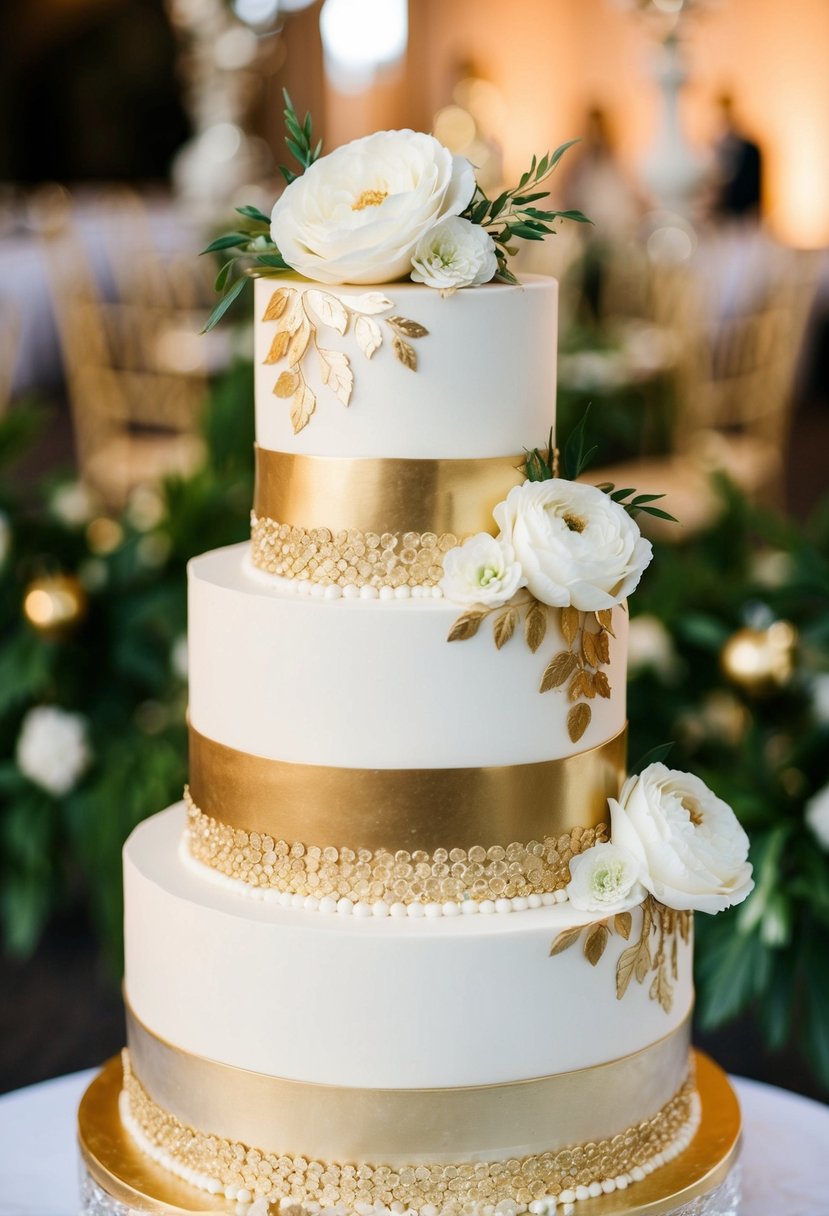 15 Gold Wedding Cake Ideas That Will Dazzle Your Celebration