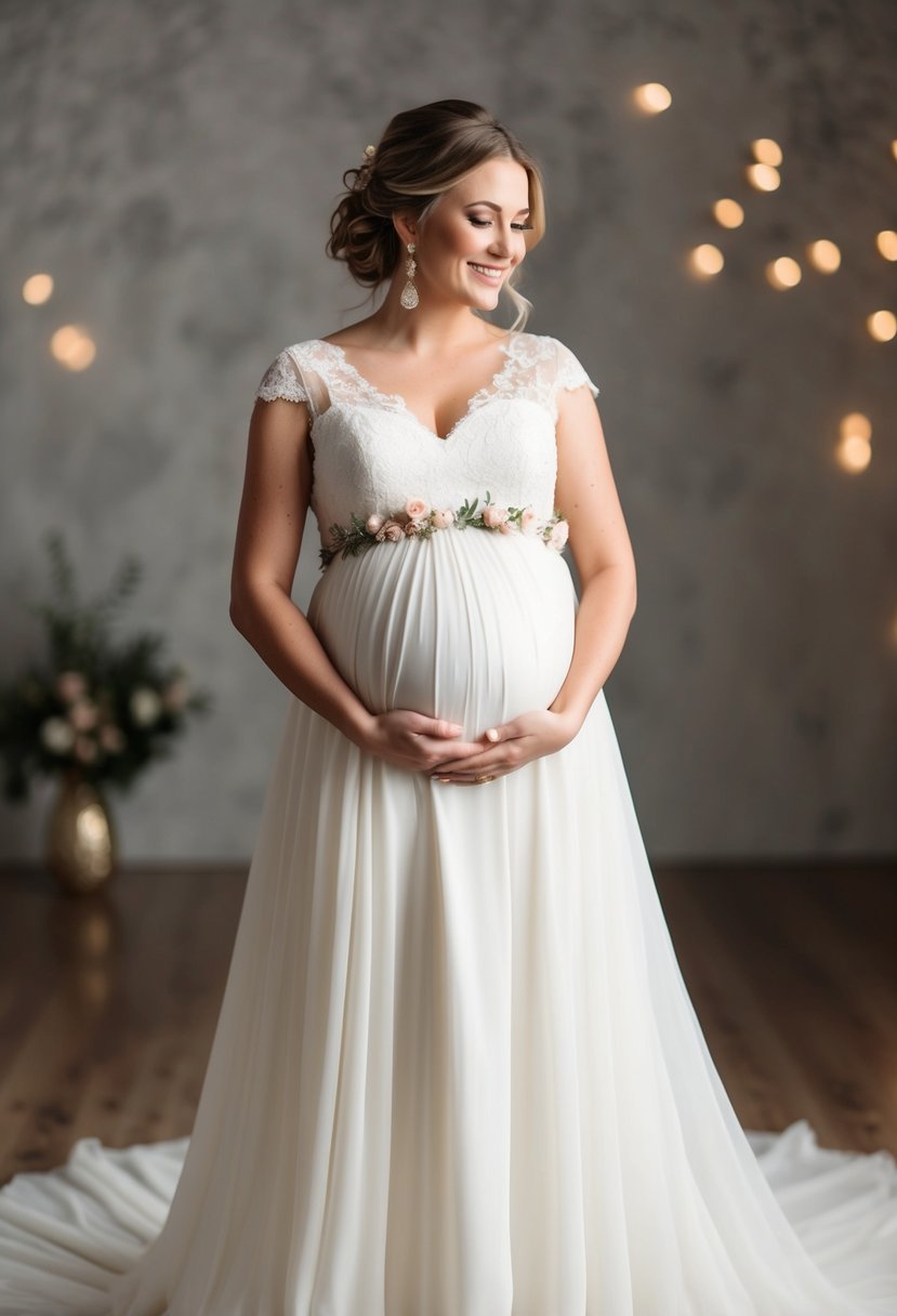 15 6 Months Pregnant Wedding Dress Ideas for Your Special Day
