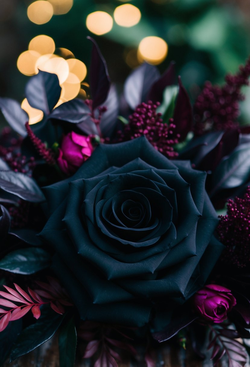 15 Dark Wedding Bouquet Ideas for a Unique Touch