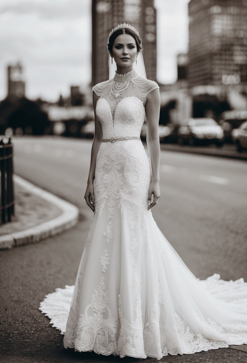 15 High Neck Wedding Dress Ideas for Your Dream Day