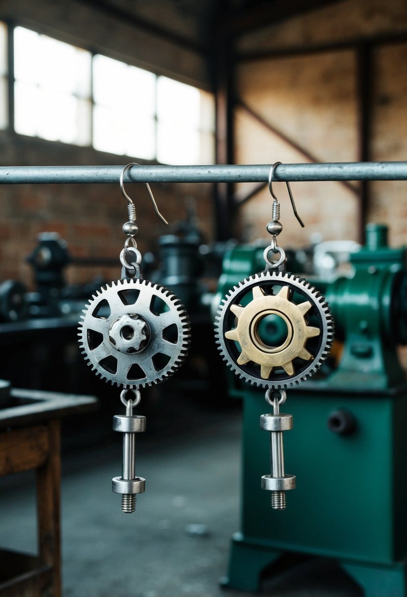15 Industrial Wedding Earring Ideas for a Unique Look