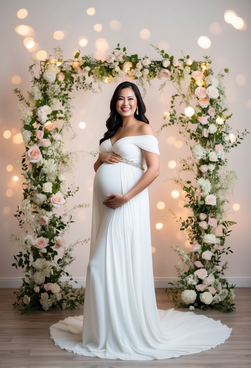 15 6 Months Pregnant Wedding Dress Ideas for a Beautiful Bridal Look