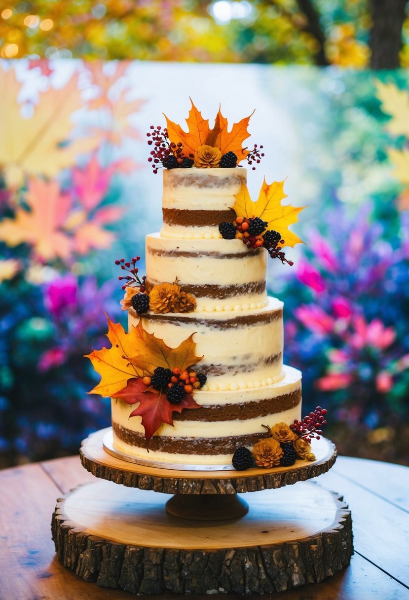 15 Autumn Wedding Cake Ideas to Delight Your Guests