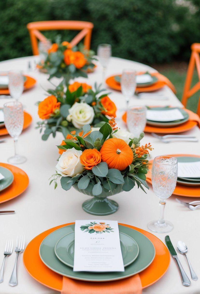 15 Orange and Sage Green Wedding Color Ideas for a Stunning Celebration