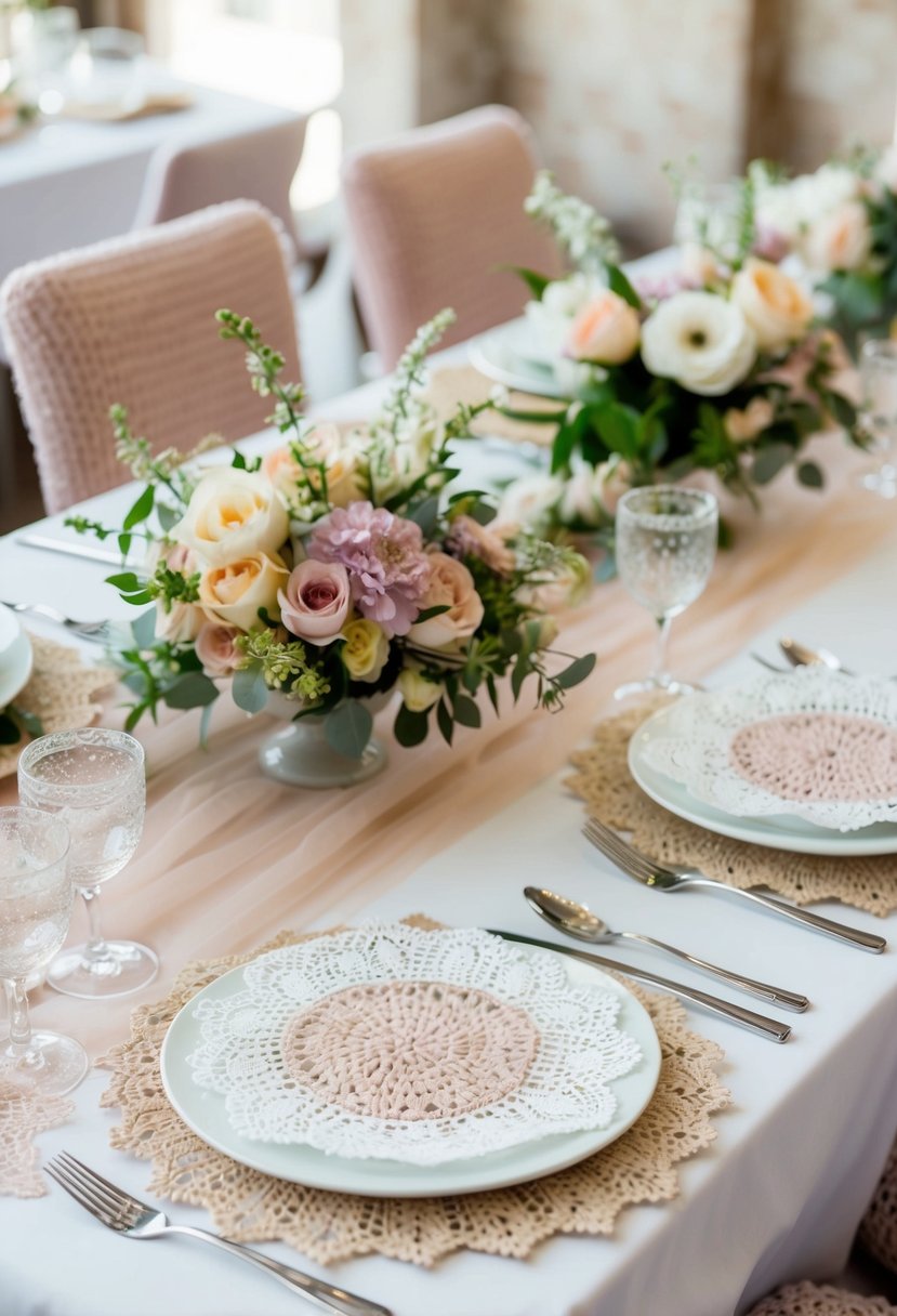 15 Knitted Wedding Table Decoration Ideas to Inspire Your Big Day