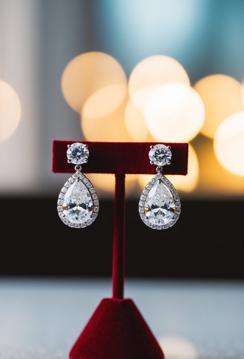 15 Diamond Wedding Earring Ideas for Your Special Day