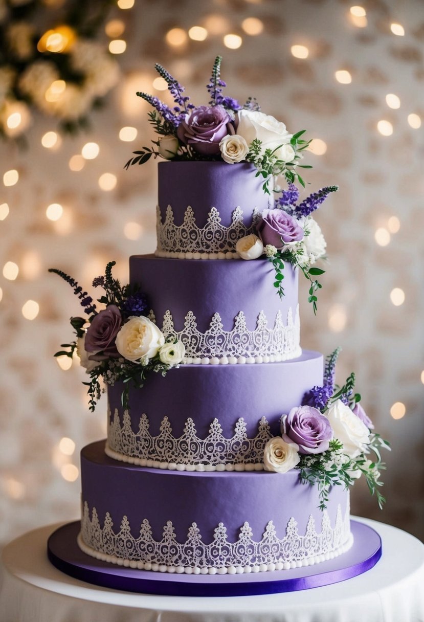 15 Purple Wedding Cake Ideas to Inspire Your Big Day