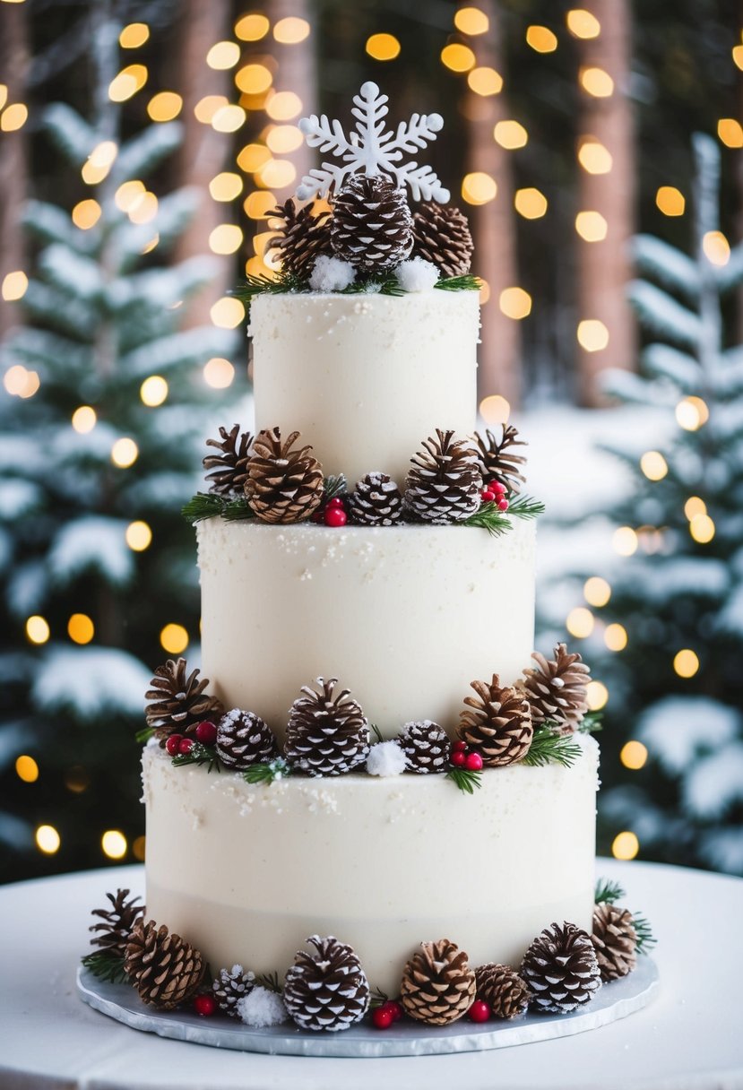 15 Winter Wedding Cake Ideas to Delight Your Guests