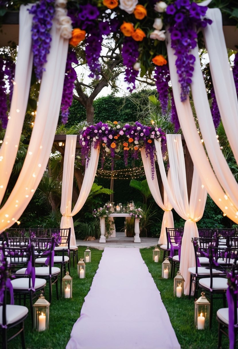 15 Purple and Orange Wedding Ideas for a Vibrant Celebration