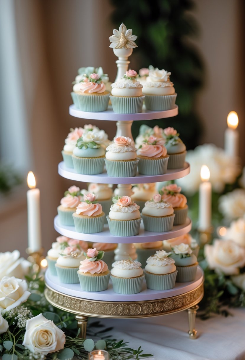 25 Chic Wedding Cupcake Display Ideas to Elevate Your Reception