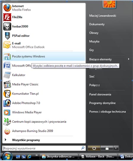 Poczta Systemu Windows Vista Konfiguracja Poczty E Mail Komputerpc Pl