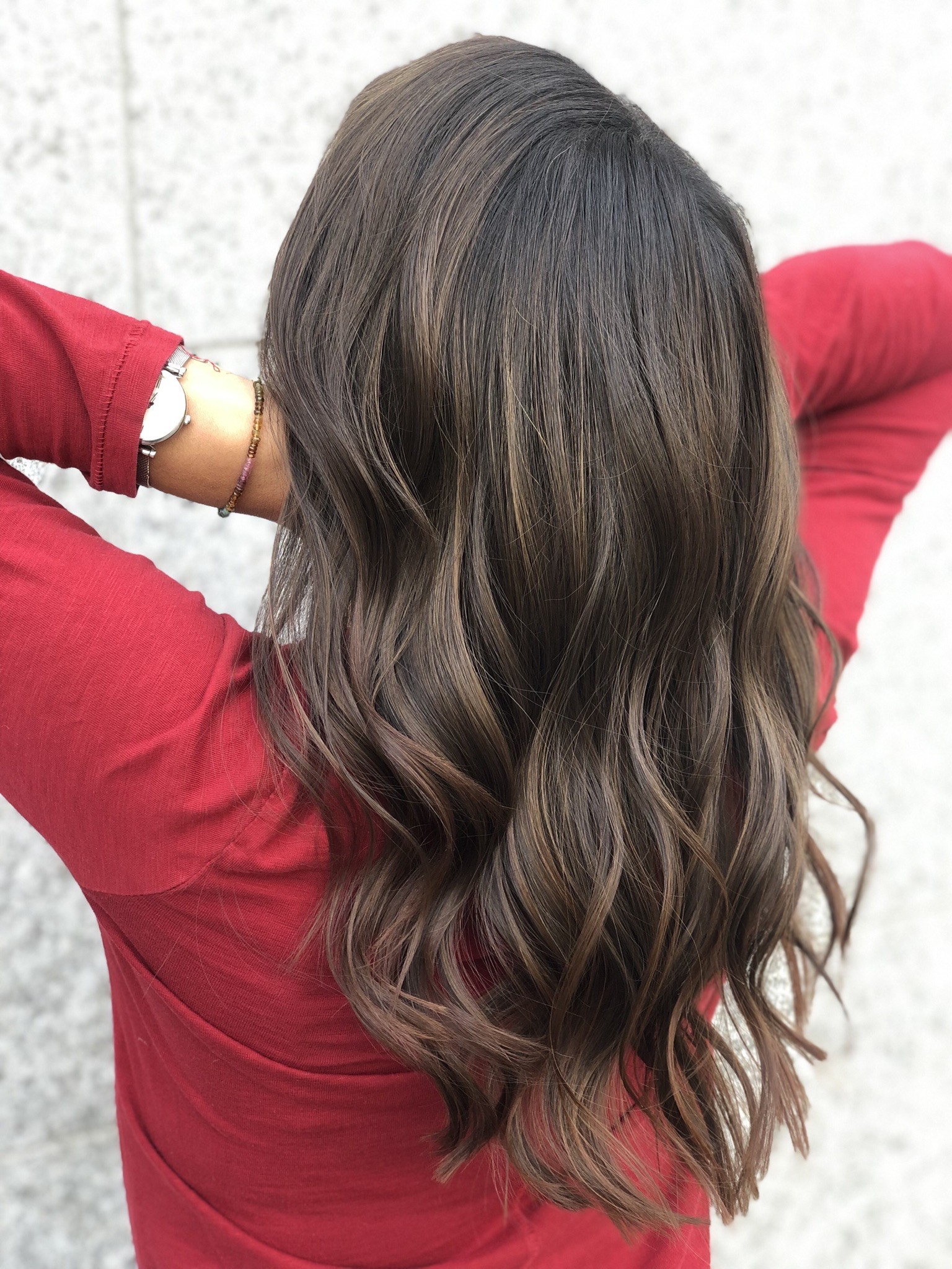 Chatain clair doré sur brune