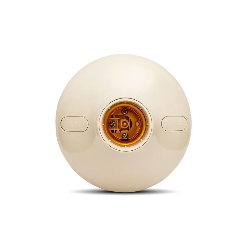 BOQUILLA PLAFON DE PLASTICO E27 250V 12A 150W MARFIL VLMLE27