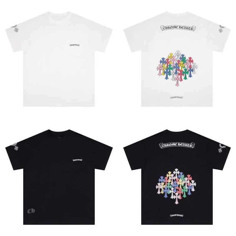 CHROME HEARTS BLACK WHITE T-SHIRT-11