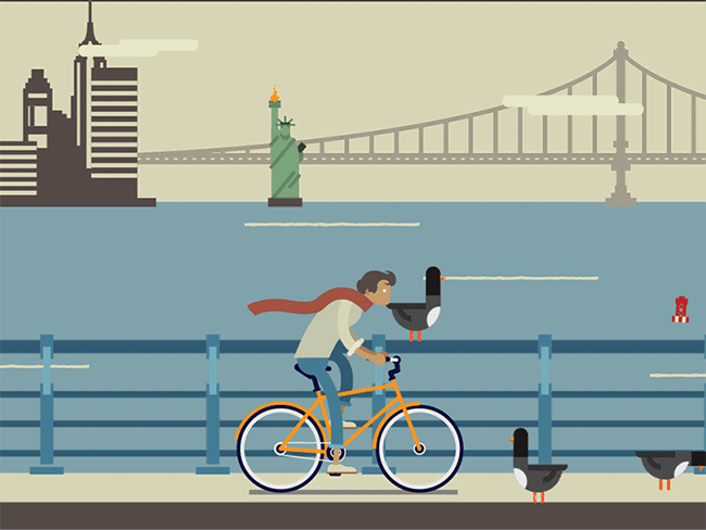 10 Gifs Ilustrados De Bicicletas Que Nos Encantan La Bicikleta