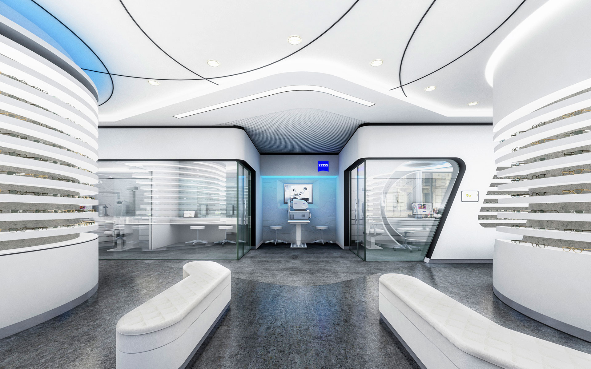 Zeiss Vision Center Musterstore Labor Weltenbau Architektur